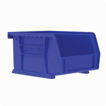 Akro-Mils&reg; 30210BLUE Hang and Stack Bin, 5-3/8 in L x 4-1/8 in W x 3 in H, Blue