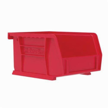 Akro-Mils&reg; 30220RED Hang and Stack Bin, 7-3/8 in L x 4-1/8 in W x 3 in H, Red