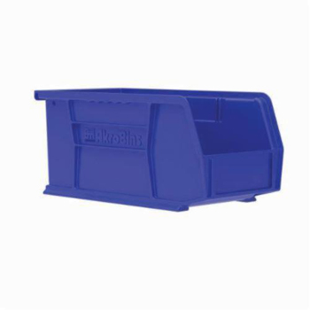 Akro-Mils&reg; 30230BLUE Hang and Stack Bin, 10-7/8 in L x 5-1/2 in W x 5 in H, Blue