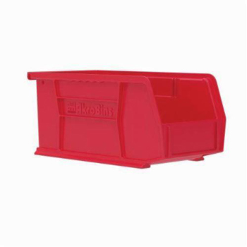 Akro-Mils&reg; 30230RED Hang and Stack Bin, 10-7/8 in L x 5-1/2 in W x 5 in H, Red