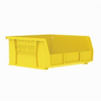 Akro-Mils&reg; 30235YELLO Hang and Stack Bin, 10-7/8 in L x 11 in W x 5 in H, Yellow