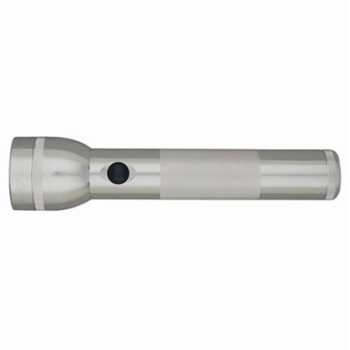 MAGLITE&reg; S2D016-SILVER High Intensity Premium Flashlight,. Incandescent Bulb, Aluminum, 27 Lumens