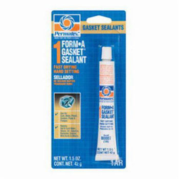 Permatex&reg; Form-A-Gasket&reg; #1 Fast Dry Rigid Cure Gasket Sealant, 1.5 oz Tube, Paste, Reddish Golden Brown, 0.85