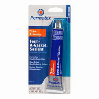 Permatex&reg; Form-A-Gasket&reg; #2 Flexible Cure Slow Dry Gasket Sealant, 3 oz Tube, Liquid/Paste, Reddish Golden Brown, 1.5