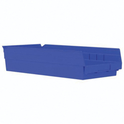 Akro-Mils® 30158BLUE Shelf Bin, 17-7/8 in L x 8-3/8 in W x 4 in H, 214 cu-in, Blue Akro-Mils® 30158BLUE Shelf Bin, 17-7/8 in L x 8-3/8 in W x 4 in H, 214 cu-in, Blue