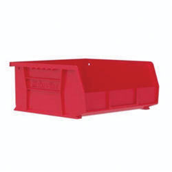Akro-Mils&reg; 30235RED Hang and Stack Bin, 10-7/8 in L x 11 in W x 5 in H, Red