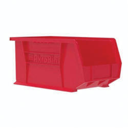 Akro-Mils&reg; 30239RED Hang and Stack Bin, 10-7/8 in L x 8-1/4 in W x 7 in H, Red