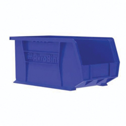 Akro-Mils&reg; 30240BLUE Hang and Stack Bin, 14-3/4 in L x 8-1/4 in W x 7 in H, Blue