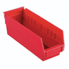 Akro-Mils&reg; 30120RED Shelf Bin, 11-5/8 in L x 4-1/8 in W x 4 in H, 78 cu-in, Red