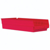 Akro-Mils&reg; 30158RED Shelf Bin, 17-7/8 in L x 8-3/8 in W x 4 in H, 214 cu-in, Red