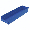 Akro-Mils&reg; 30164BLUE Shelf Bin, 23-5/8 in L x 6-5/8 in W x 4 in H, 321 cu-in, Blue
