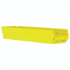 Akro-Mils&reg; 30164YELLO Shelf Bin, 23-5/8 in L x 6-5/8 in W x 4 in H, 321 cu-in, Yellow