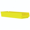 Akro-Mils&reg; 30184YELLO Shelf Bin, 23-5/8 in L x 8-3/8 in W x 4 in H, 346 cu-in, Yellow