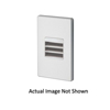 Juno&reg; LMSW Mini Outdoor Step Light, 2 LED Lamp, 2.6 W Fixture, 120 VAC, Textured Silver Housing
