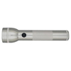 MAGLITE&reg; S2D016-SILVER High Intensity Premium Flashlight,. Incandescent Bulb, Aluminum, 27 Lumens